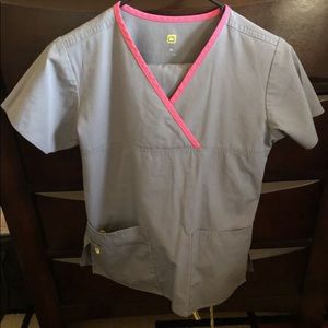 Gray scrubs